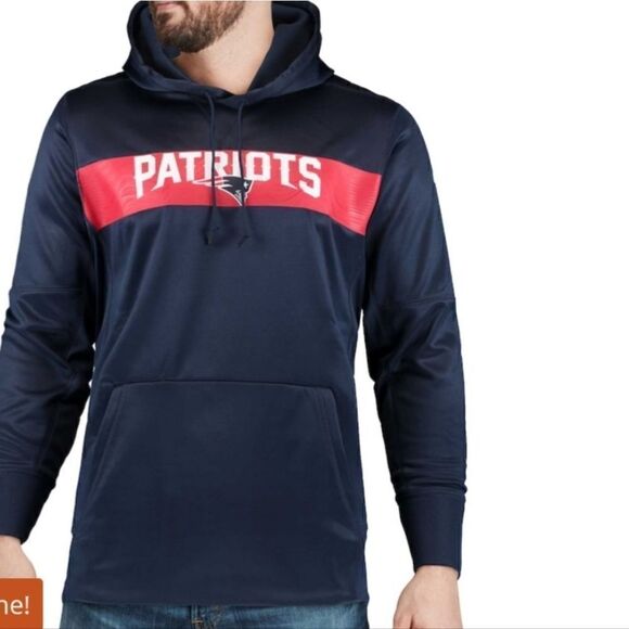 Nike NFL New England Patriots Football On Field Apparel Hoodie Sweatshirt XXL - Picture 1 of 7